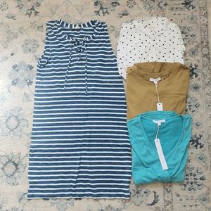 NWT! Jane + Delancey Clothing Lot Of 4! Sz. S! Tops & Dress/ Swim Cover Up! (B)